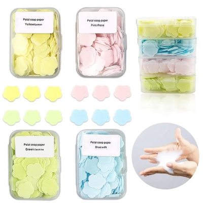 Picture of Portable Travel Boxed Mini Soap Paper 1 Box Multicolor