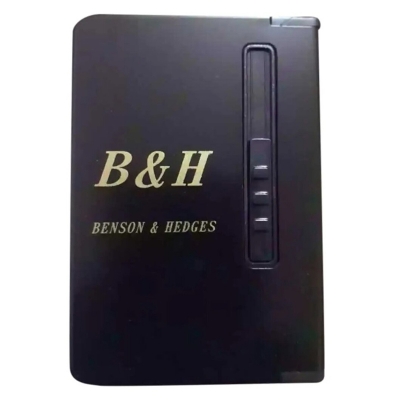 Picture of Gas Lighter Inside With Automatic Cigaratte Storage Box Case-Black
