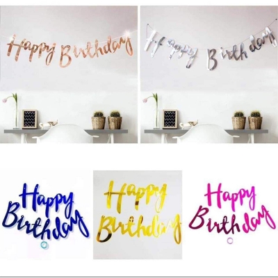 Picture of Happy Birthday spiral banner