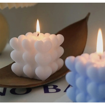Picture of Love Cube Heart-shaped Candle/Aromatherapy love candle for Home Decor