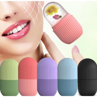 Picture of Ice Roller For Face, Beauty Facial Massage Ice Roller, Glow Cube Ice Roller for Face,Skin Care Tools for Eye Wrinkles, Acne Puffiness Relief (Pink)
