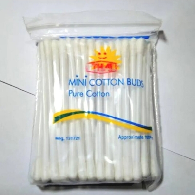Picture of Cotton bud's-2pc/Baby Cotton Swab (2 Pack) / Cotton Buds for Baby Kids Children Approx 80+ pieces-Off White