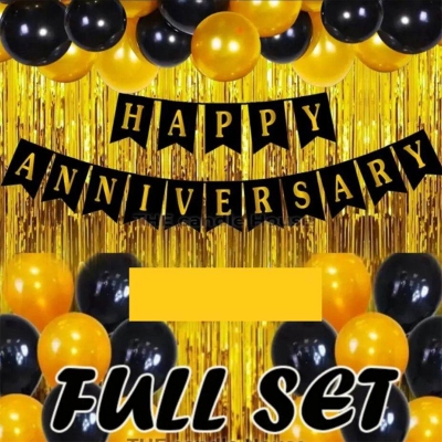 Picture of Happy Anniversary Combo Full Set in low budget-Black