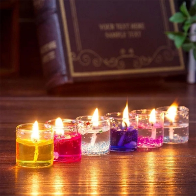 Picture of Jel candle-6/Jelly Candle Multicolor-6Pieces/Romantic Jelly Candle Multicolor-6pcs-Multicolor