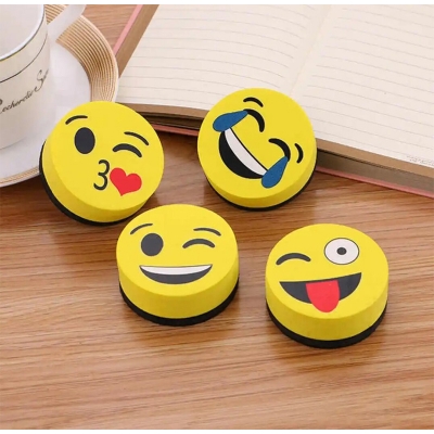 Picture of Cute Emoticon/Emoji Eraser Set- 4PCS-Yellow