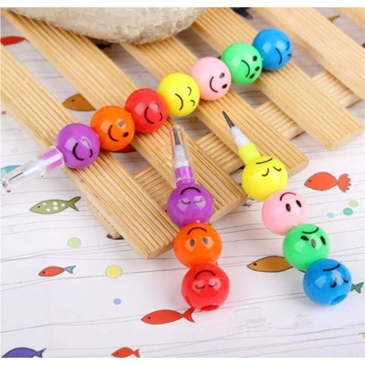 Picture of Emoji pencil/ emoji face pencil for kids-pc-Multicolor