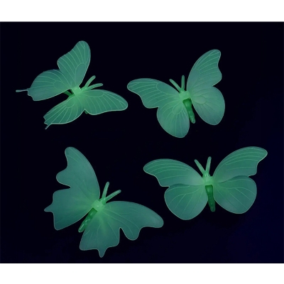 Picture of Radium butterfly-4pc/butterfly radium sticker-4pc-Light green