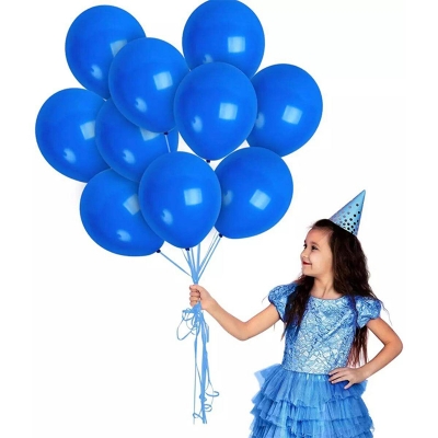 Picture of Blue Balloon 50Pc/Blue Balloon 50Pcs Package - Birthday Decoration-Blue