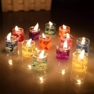 Picture of Jel candle-6pc/Jelly Candle Multicolor-Pieces-6pc/Romantic Jelly Candle Multicolor-6pc-Multicolor