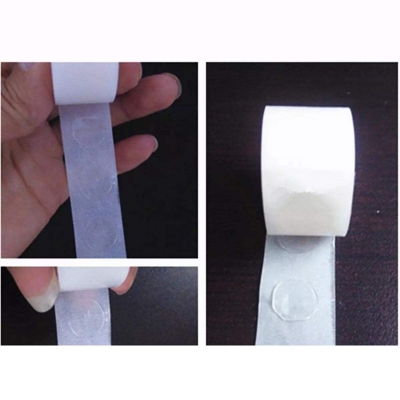 Picture of Balloon glue/both side balloon glue/glue dots balloon sticker dots balloon glue point 100pcs 1pcket-White