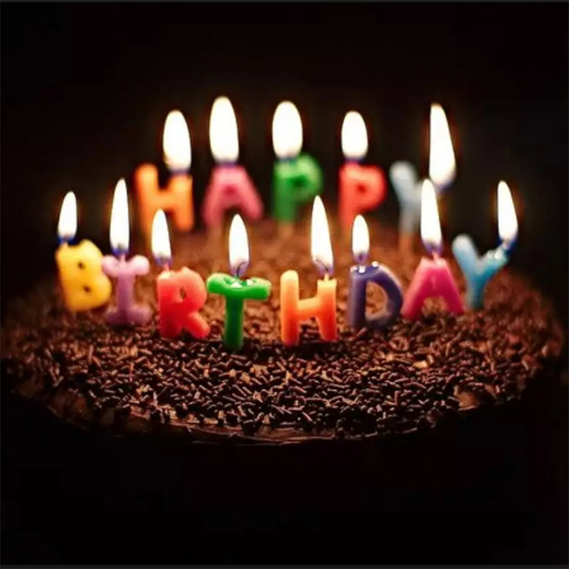 Picture of Happy birthday Candle/Cake candle/Happy birthday letter Candle-Multicolor