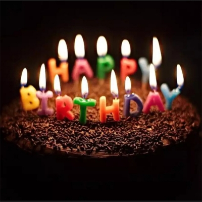 Picture of Happy birthday Candle/Cake candle/Happy birthday letter Candle-Multicolor
