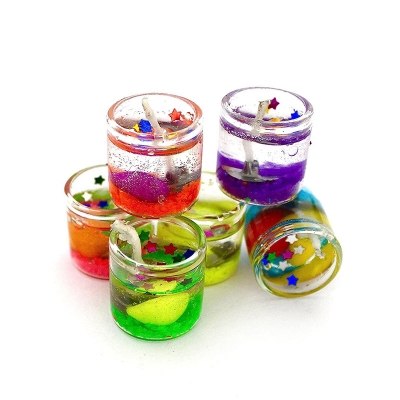 Picture of Gel candle/Jelly Candle Multicolor-Pieces/Romantic Jelly Candle Multicolor for home decoration-Multicolor