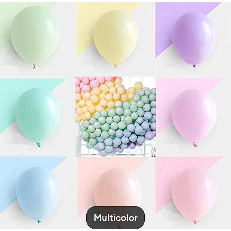 Picture of Pastel Balloon - 20 Pcs 10 inches Assorted Pastel Balloons color wise for Birthday Baby Shower Party Decorations