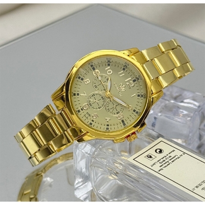Picture of Golden Watch For Men/Analog Men's Luxury Stainless Steel Watch for Men