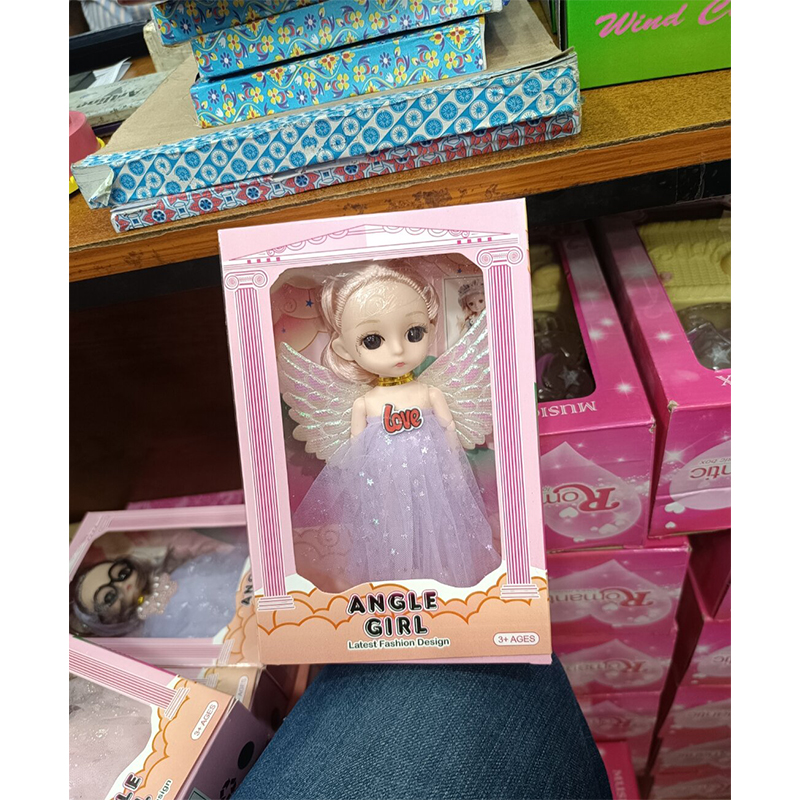 Picture of Kawaii Princess Angel Doll For girls/16 CM Barbie doll 13 point moving 3D REAL eye Mini Jointed Doll Girls Movable Jointed Girl BodyRetro Style Kawaii Princess BJD Dolls Girls Toys BirthdayGift-Multicolor