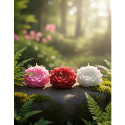 Picture of Lotus Flower Candle - Premium Soy Wax Calming Floral candle