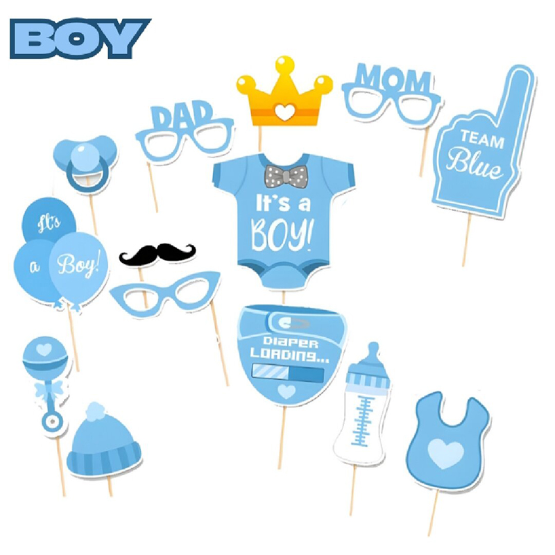 Picture of Mom-to-Be Baby Shower Props – 14pcs Cardstock Props for Baby Shower & Gender Reveal- (Pack of 14 Pcs)