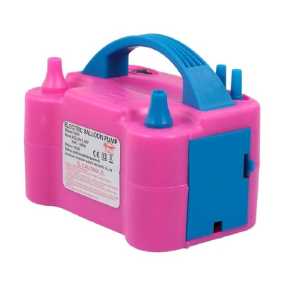 Picture of Electric balloon pumper/Electric Balloon Pump with Double Nozzle Inflator Blower Portable Pump for Party, Wedding, Birthday, Promotional Measurements and Festival Decoration-Pink