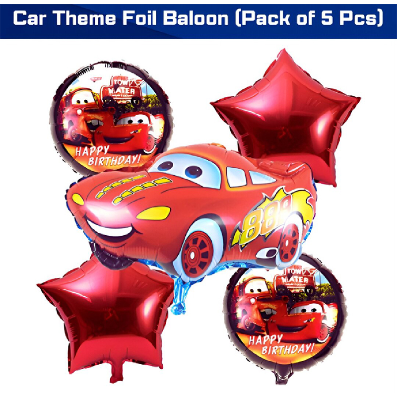 Picture of Character Foil Balloon Set for Party Decorations –Hello Kitty, Cocomelon, Boss Baby, Unicorn, Frozen, Jungle, Car & Spider-Man, Baby Boy & Girl Themes – Perfect for Kids’ Birthday Parties and Events – Pack of 5 pcs