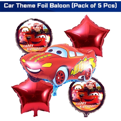 Picture of Character Foil Balloon Set for Party Decorations –Hello Kitty, Cocomelon, Boss Baby, Unicorn, Frozen, Jungle, Car & Spider-Man, Baby Boy & Girl Themes – Perfect for Kids’ Birthday Parties and Events – Pack of 5 pcs