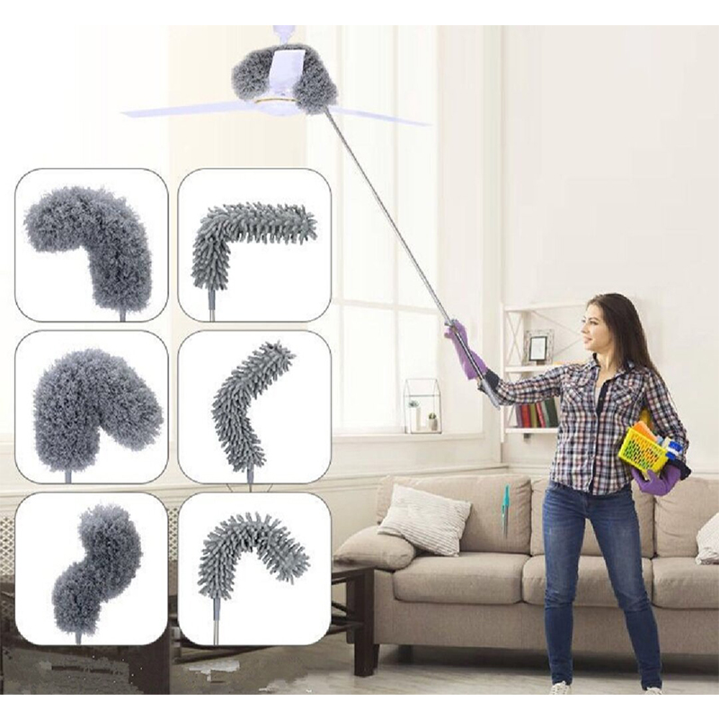 Picture of Bendable Feather Duster with Extra Long Extendable Microfiber Duster/Car Furniture Gap Cleaning Brush Dust Removal Tool-Gadget Biz