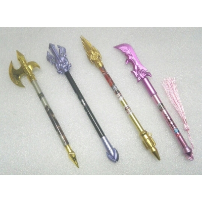 Picture of Emoji fan pen/Sword pen/Gun pen/cartoon, multi-model Shape Pen- 5 Pcs Beautiful design pen combo-Multicolor