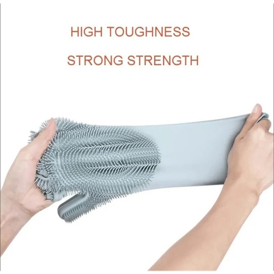 Picture of Silicone Dish Washing Kitchen Hand Gloves-1pc