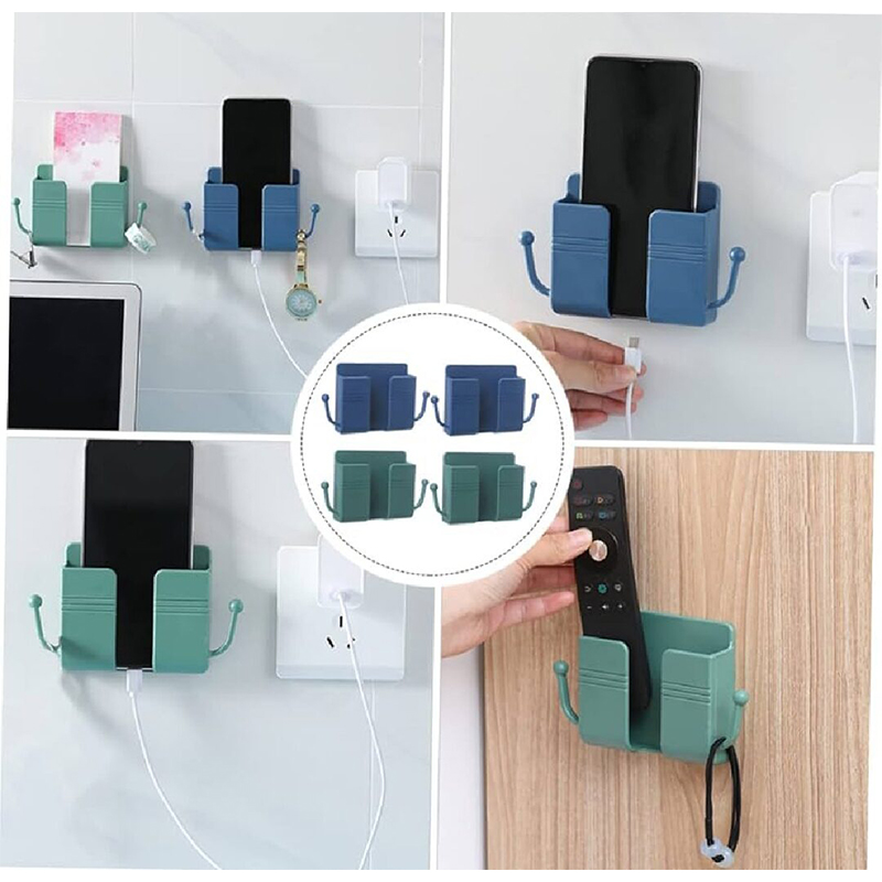 Picture of Multi-function Wall Mounted Organizer Holder, Storage Box, Remote Control, Mobile Phone Plug