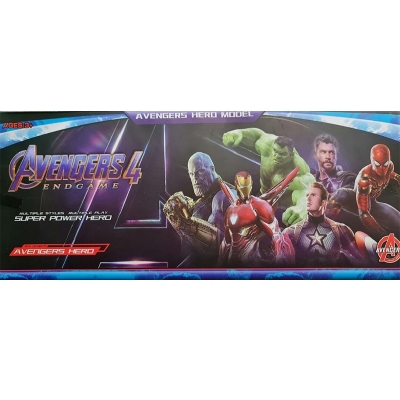 Picture of Avengers Iron Man, Captain America, Hulk, Spider-Man, and Thanos Action Figure - 5pcs Set | Collectible Toys for Ultimate Marvel Fans-Black