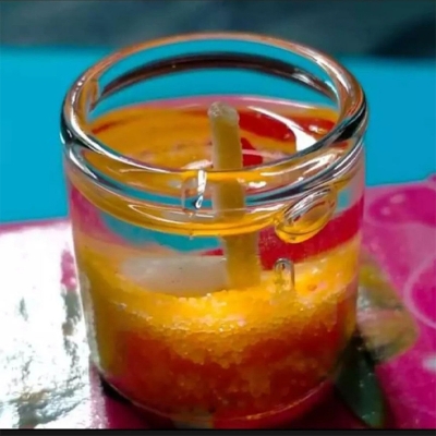 Picture of Gel candle/Jelly Candle Multicolor-Pieces/Romantic Jelly Candle Multicolor for home decoration-Multicolor