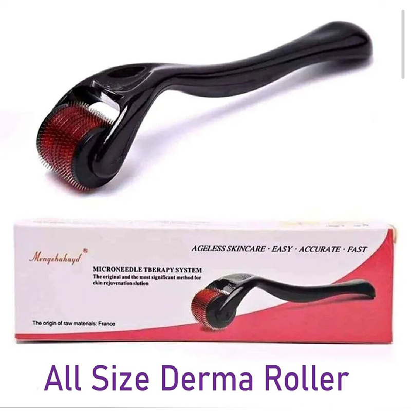 Picture of Derma Roller 0.5 mm Professional Titanium Microneedle Derma Roller Hair Regrowth Acne Scars Anti-aging Skin Therapy Dermatology System - 5MMDR