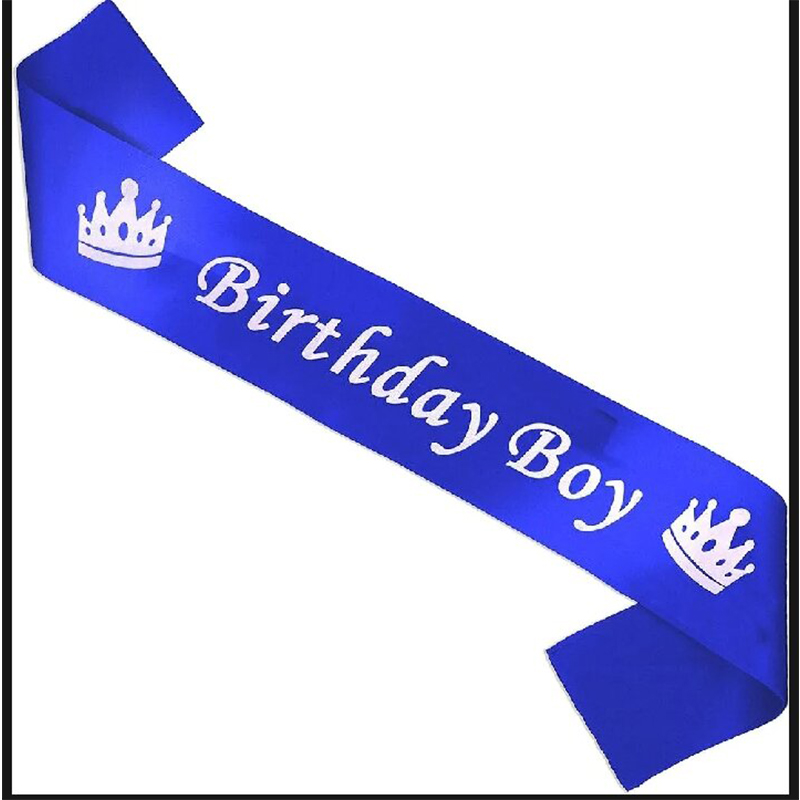 Picture of Birthday Boy Sash For Birthday-Blue