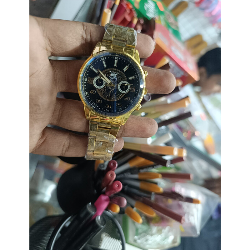 Picture of Golden Watch For Men/Analog Men's Luxury Stainless Steel Watch for Men