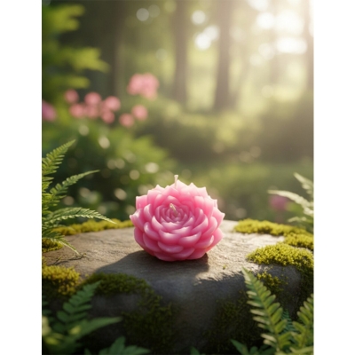 Picture of Lotus Flower Candle - Premium Soy Wax Calming Floral candle