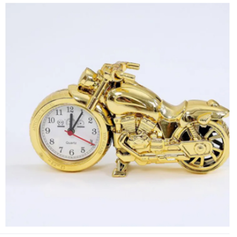 Picture of Motorcycle Design Classic Vintage Style Retro Alarm Clock Desk desktop Table Clock For Home Office Decoration