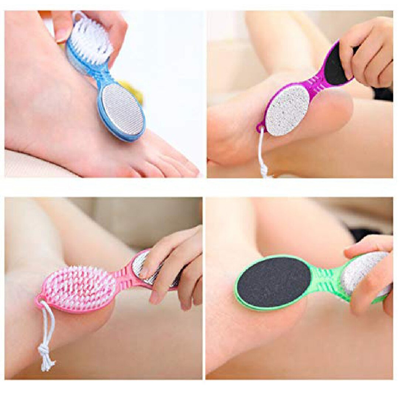 Picture of 4 in 1 Foot Pedicure Brush with Pumice Stone-Multicolor