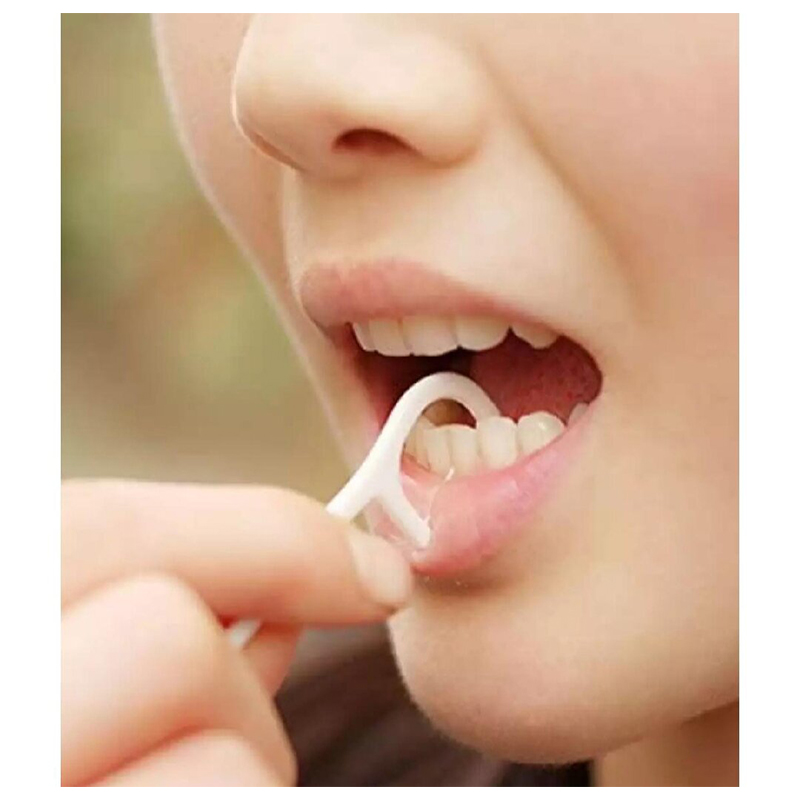 Picture of Dental Floss Toothpick 30pcs box/Procare Macromolecule Dental Floss Pick Toothpick Inner dental Cleaner Tooth Picks-Multicolor