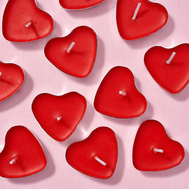 Picture of Love candle-10pc-Red