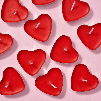 Picture of Love candle-10pc-Red
