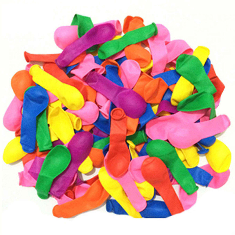 Picture of 100 pcs balloons + balloon pumper/balloon and pumper set/buy one balloon pumper get 100 pcs balloons free-Multicolor