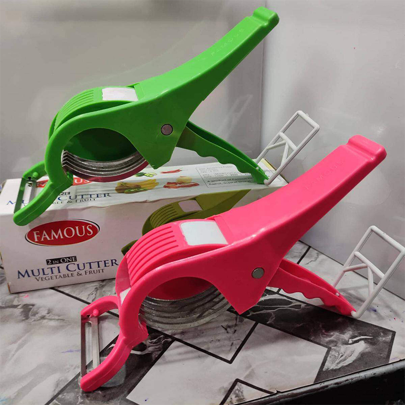 Picture of Vegetable/ Fruit Multi Cutter and Peeler-Multicolor