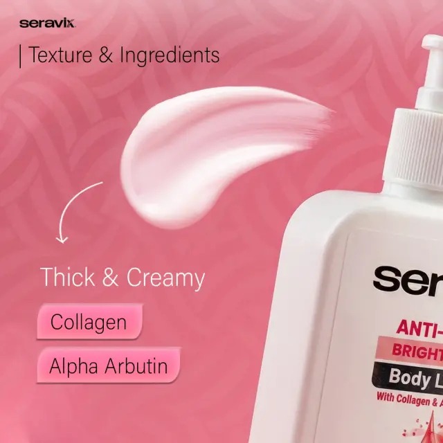 Picture of Seravix Anti Aging Brightening Body Lotion With Collagen & Alpha Arbutin 240ml
