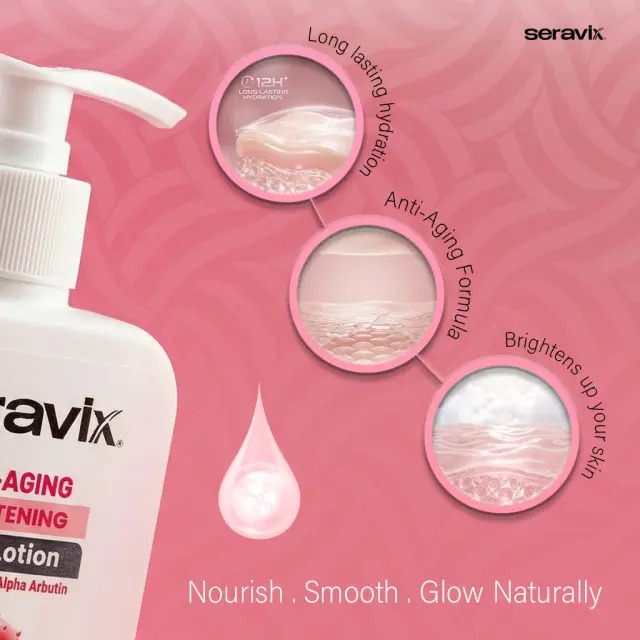Picture of Seravix Anti Aging Brightening Body Lotion With Collagen & Alpha Arbutin 240ml