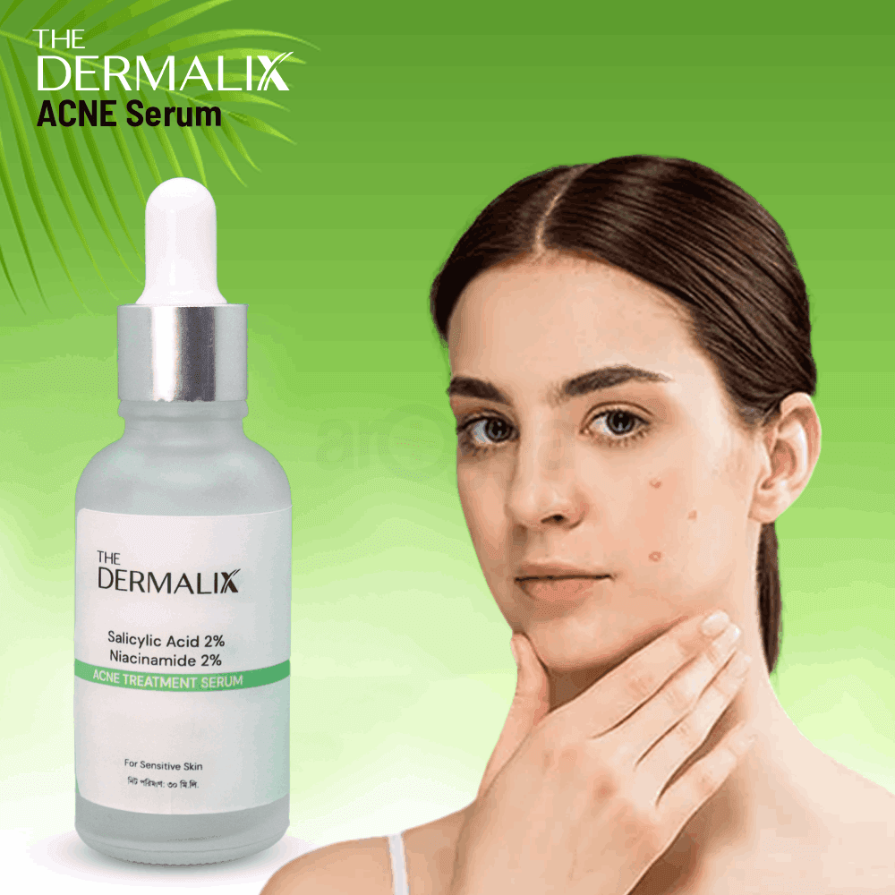 Picture of The Dermalix Salicylic Acid 2% + Niacinamide 2% Acne Treatment Serum 30ml