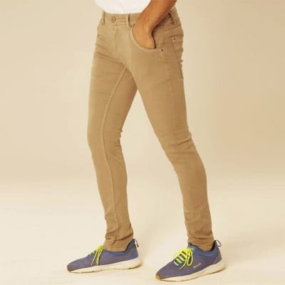 Picture of Brown Twill Chino Pant For Men