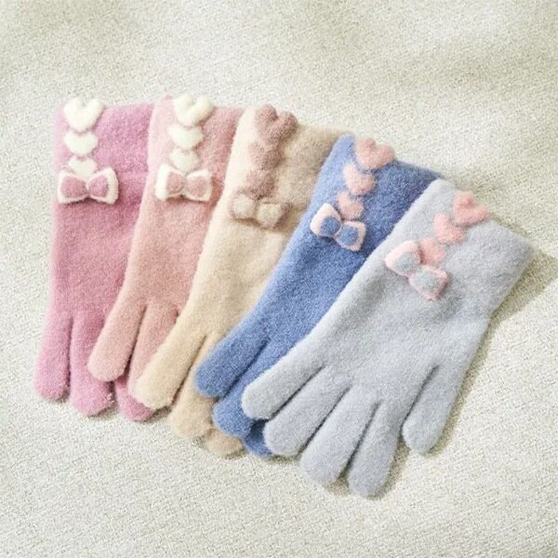 Picture of Fashionable Full Finger Soft Hand Gloves for Women – Stylish & Comfortable Winter Gloves | Mobile Touchable in 2 Fingers with Unique Color Mark | Elegant Warm Ladies Gloves for Riding, Driving & Outdoor Use – Trendy, Cozy & Premium Quality-Multicolor(Int: One size)