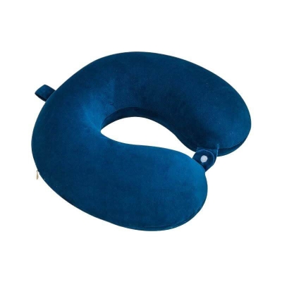 Picture of Travel Neck Pillow For Men And Women Premium Soft Velvet U Shape Journey Cushion Washable Cover Multiple Color