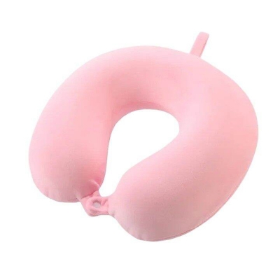 Picture of Travel Neck Pillow For Men And Women Premium Soft Velvet U Shape Journey Cushion Washable Cover Multiple Color