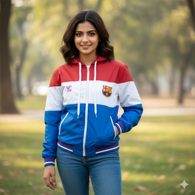Picture of Double part Hoodie Jacket for Girls | Stylish Ladies Hoodie | Comfortable Women’s Casual Zip-Up | Soft & Trendy Winter Wear | Premium Quality Hoodie Jacket for Daily Use | Fashionable & Warm Outerwear for Women